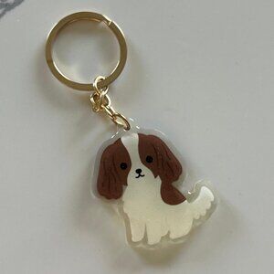 Shih Tzu Dog Glittery Keychain,